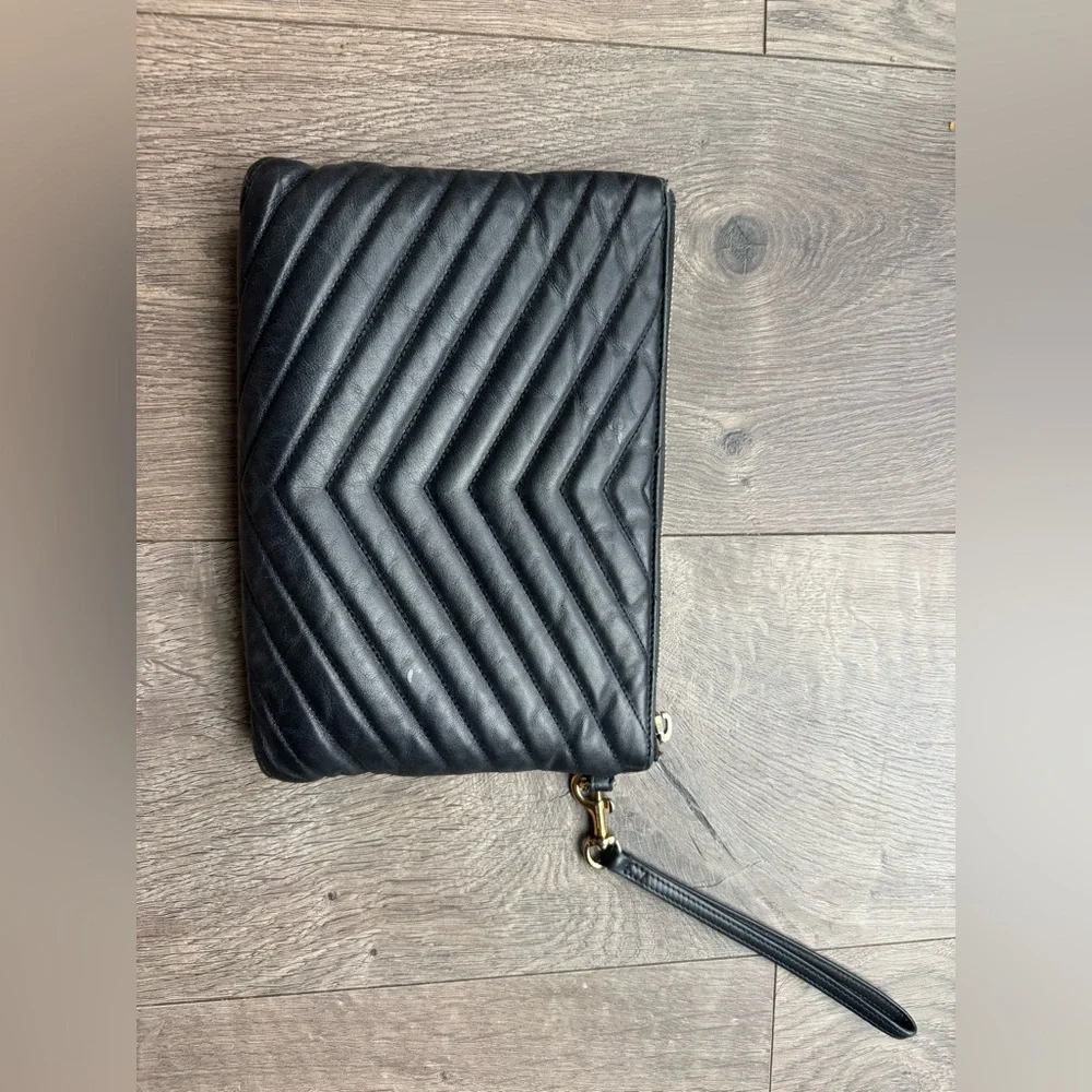 YSL CASSANDRE MATELASSÉ A5 Wristlet Pouch - Picture 2 of 11